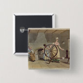 「Yorkshireの衣裳から、回っている女性 缶バッジ (正面&裏面)