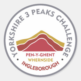 Yorkshire 3 Peaks Challenge Hiking Route ラウンドシール