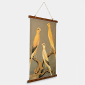 Yorkshire  canaries 吊り下げ型タペストリー (傾斜あり)