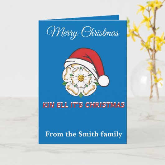 Yorkshire Christmas Kin Ell Its Christmas カード (黄色い花)