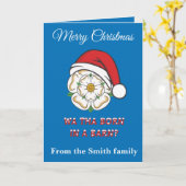 Yorkshire Christmas Wa Tha Born In A Barn? カード (黄色い花)