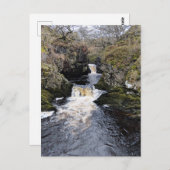 Yorkshire Dales, Ingleton – ライバル滝 ポストカード (正面/裏面)