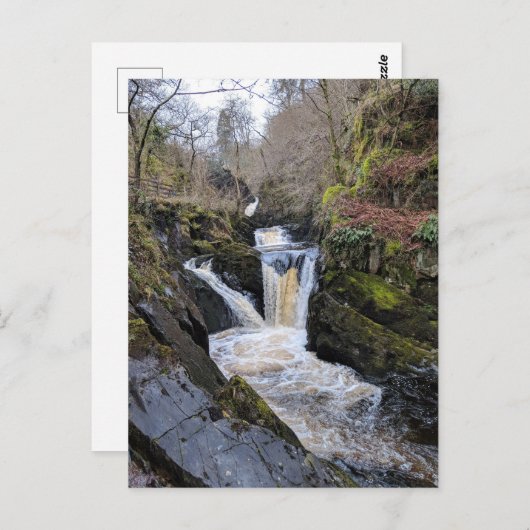 Yorkshire Dales, Ingleton - Pecca滝 ポストカード (正面/裏面)