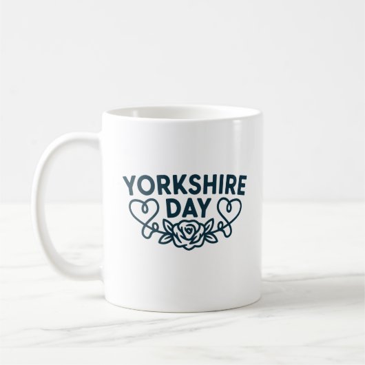 Yorkshire Day コーヒーマグカップ (左)