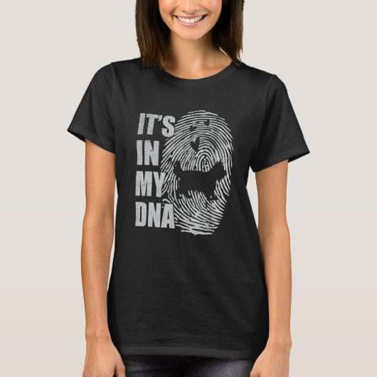 Yorkshire DNA Dog Mom Dad Dog Tシャツ (正面)