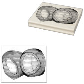 Yorkshire Pudding England UK英国食べ物ポーバー ラバースタンプ (押印)