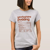 Yorkshire Pudding Nutrition Fact Thanksgiving Tシャツ (正面)