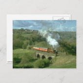 Yorkshire steam at Mytholmes Viaduct, KWVR ポストカード (正面/裏面)
