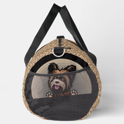 Yorkshire Terrierという名前の犬を追加 ダッフルバッグ (右)