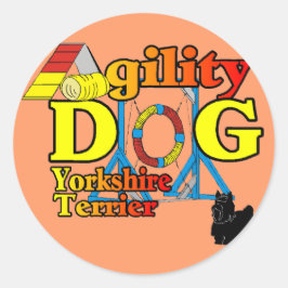 Yorkshire_Terrierアジリティ・ギフト ラウンドシール