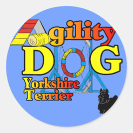 Yorkshire_Terrierアジリティ・ギフト ラウンドシール