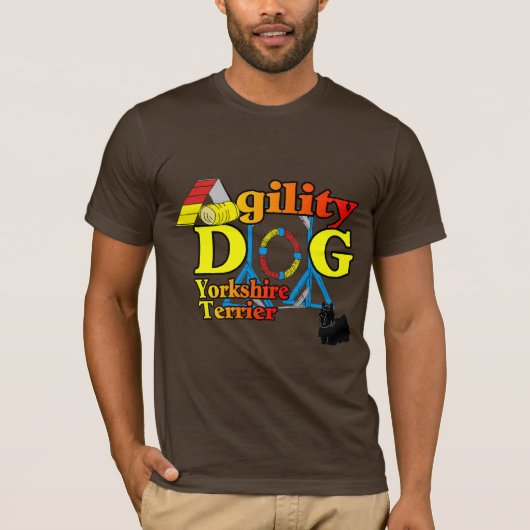 Yorkshire_Terrierアジリティ・ギフト Tシャツ (正面)