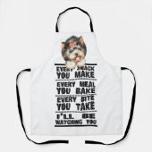 Yorkshire Terrierエプロンを作るすべてのスナック エプロン (正面)