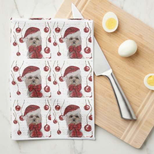 YORKSHIRE TERRIER  キッチンタオル (四つ折り)