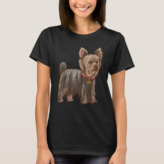 Yorkshire Terrier – 犬の識別 – 犬の愛 Tシャツ (正面)