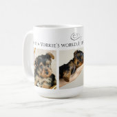 Yorkshire Terrier 3フォトコラージュ コーヒーマグカップ (正面左)