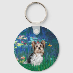 Yorkshire Terrier (Biewer) - Lilies 5 キーホルダー
