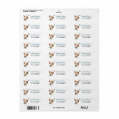 Yorkshire Terrier Butterfly Wonder Return Address ラベル (フルシート)