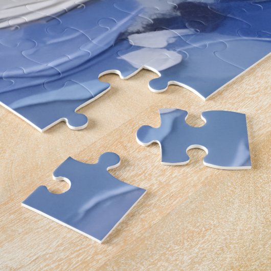 Yorkshire Terrier Christmas Boat Holiday ジグソーパズル (側面)