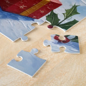 Yorkshire Terrier Christmas Lighthouse Holiday ジグソーパズル (側面)