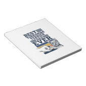 Yorkshire Terrier Dad Fist Bump Vintage Vector Des ノートパッド (アングル)