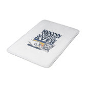 Yorkshire Terrier Dad Fist Bump Vintage Vector Des バスマット (アングル)