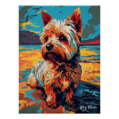 Yorkshire Terrier Dog 001 - Bruno Pokopen ポスター (正面)