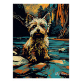 Yorkshire Terrier Dog 005 - Bruno Pokopen ポスター (正面)