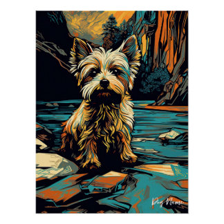 Yorkshire Terrier Dog 005 - Bruno Pokopen ポスター