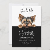 Yorkshire Terrier Dog 1st Birthdayの保存 セーブザデート (正面)