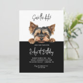 Yorkshire Terrier Dog 1st Birthdayの保存 セーブザデート (スタンド正面)