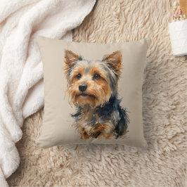 Yorkshire Terrier Dog Art Cushion クッション