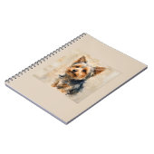 Yorkshire Terrier Dog Art Design  ノートブック (左側)
