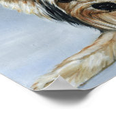 Yorkshire Terrier Dog Art Print ポスター (角)