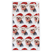 Yorkshire Terrier Dog Breed Christmas Stars スモールペーパーバッグ (裏面)