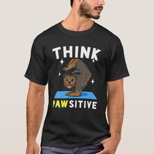 Yorkshire Terrier Dog For The Gym And Meditation P Tシャツ (正面)