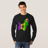 Yorkshire Terrier Dog Mardi Gras Carnival Funny Pu Tシャツ (正面フル)