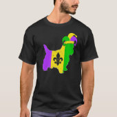 Yorkshire Terrier Dog Mardi Gras Carnival Funny Pu Tシャツ (正面)