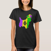 Yorkshire Terrier Dog Mardi Gras Carnival Funny Pu Tシャツ (正面)