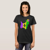 Yorkshire Terrier Dog Mardi Gras Carnival Funny Pu Tシャツ (正面フル)