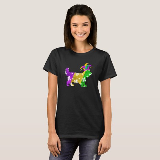 Yorkshire Terrier Dog Mardi Gras Carnivals Funny P Tシャツ (正面フル)