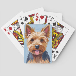 Yorkshire Terrier | Dog Portrait Painting トランプ