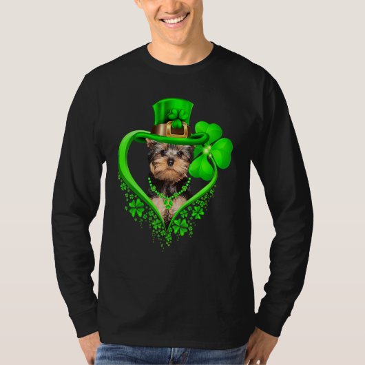 Yorkshire Terrier Dog St Patricks Day Lover Irish  Tシャツ (正面)