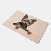 Yorkshire Terrier Doormat Art ドアマット (アングル)