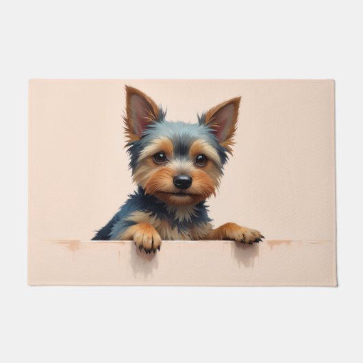 Yorkshire Terrier Doormat Art ドアマット (正面)