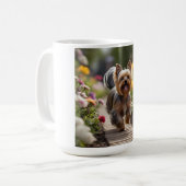 Yorkshire Terrier Elegant Coffee Mug コーヒーマグカップ (正面左)