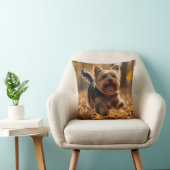 Yorkshire Terrier Elegant Throw Pillow クッション (椅子)
