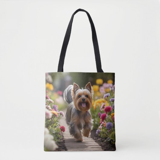Yorkshire Terrier Elegant Tote Bag トートバッグ (正面)