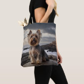 Yorkshire Terrier Elegant Tote Bag トートバッグ (クローズアップ)