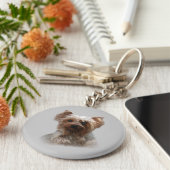 Yorkshire Terrier Keychain キーホルダー (側面)